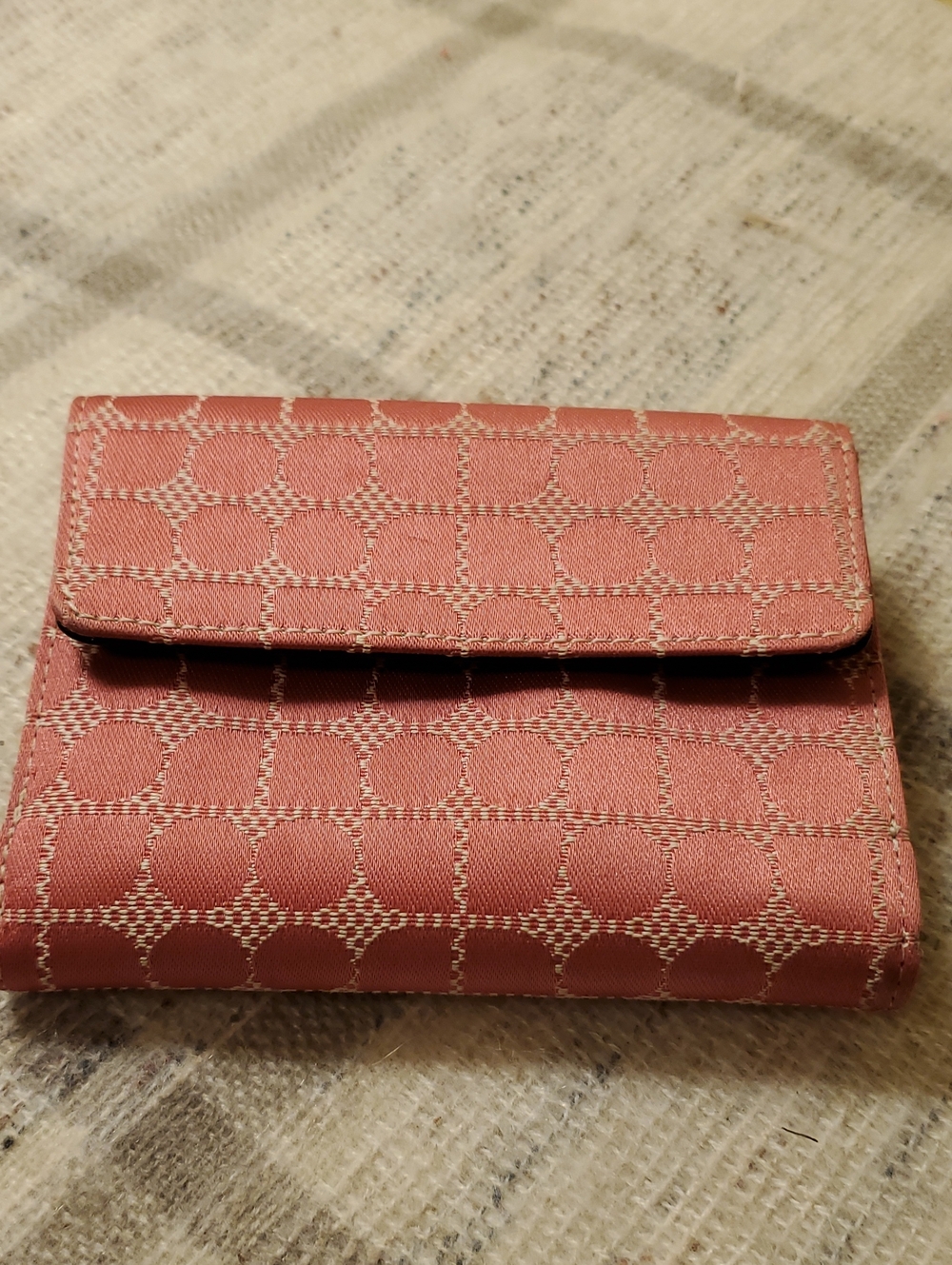 Kate SPADE Women's Pink Patterned Fold-Over Wallet